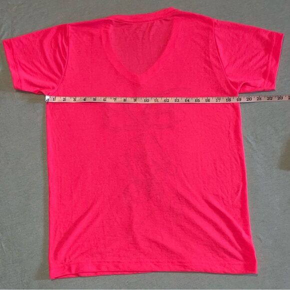 D23 Disney Mickey Mouse band leader glitter design pink v-neck T-shirt Small EUC - Picture 10 of 10